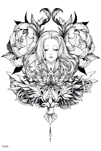 Девушка, пион