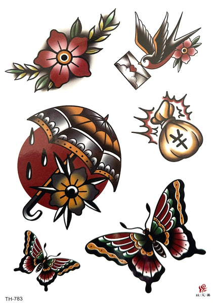 Набор бабочка, ласточка, олдскул