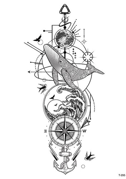 Кит, море, компас