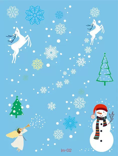 Набор снежинки, снеговик