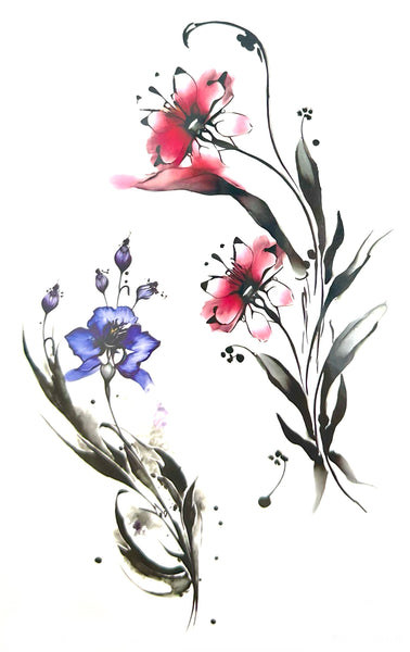 Цветы в акварели