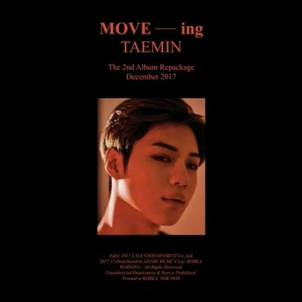 SHINEE TAEMIN MOVE-ING 2ND ALBUM