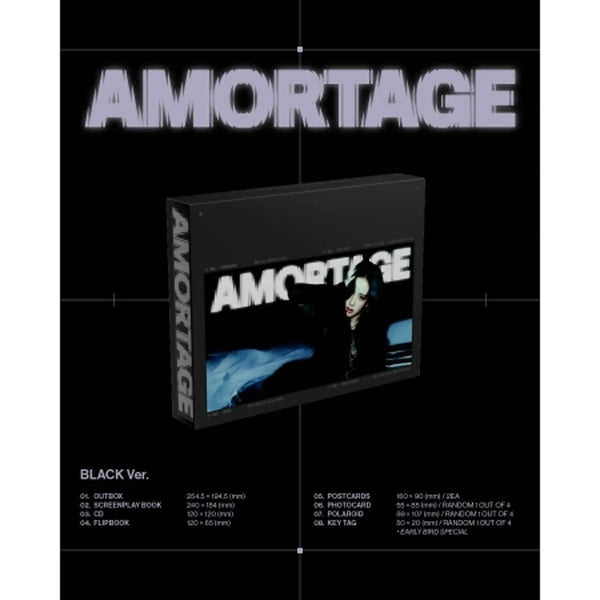 JISOO - MINI ALBUM [AMORTAGE] EXCLUSIVE EDITION (BLACK VER)
