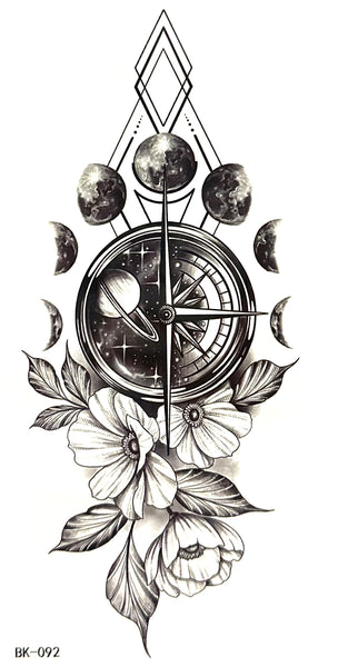 Компас с цветами