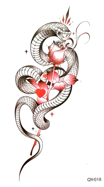 Змея с розой