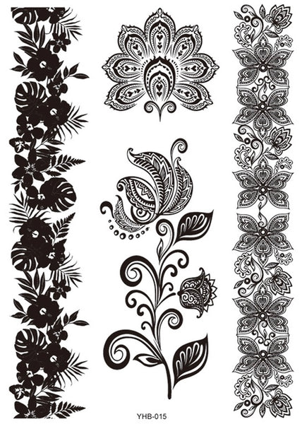 Узоры, цветок, хна