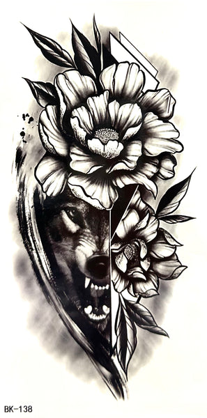 Волк с цветком