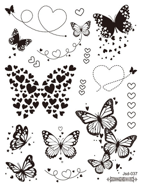 Набор бабочки, сердце