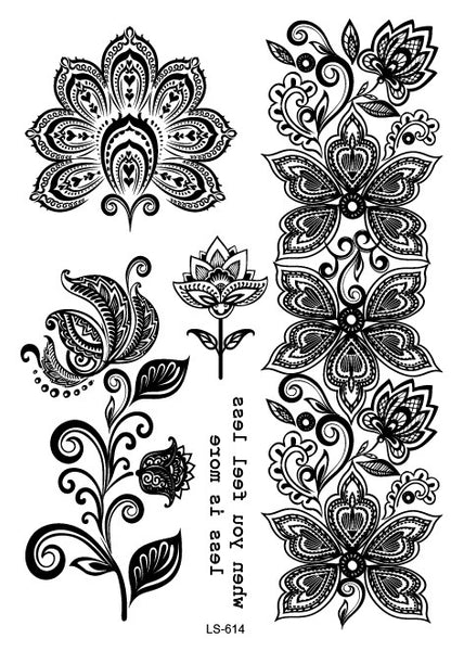 Узоры, хна, цветок