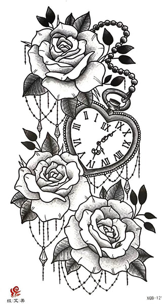 Роза с часами