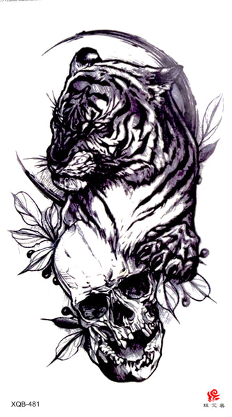 Тигр с черепом