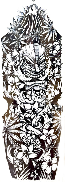 Рукав в стиле гавайских трайблов