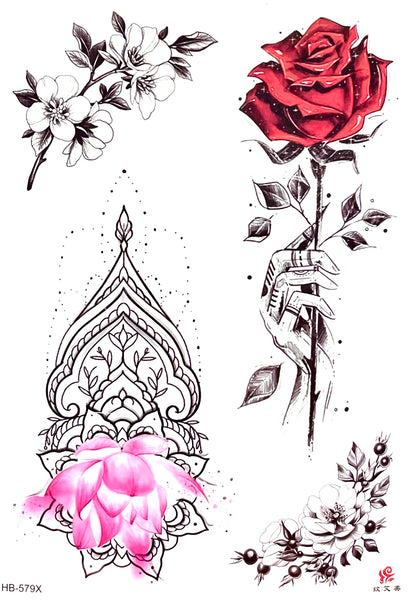 Роза, лотос