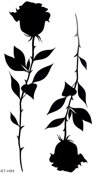 Роза силуэт