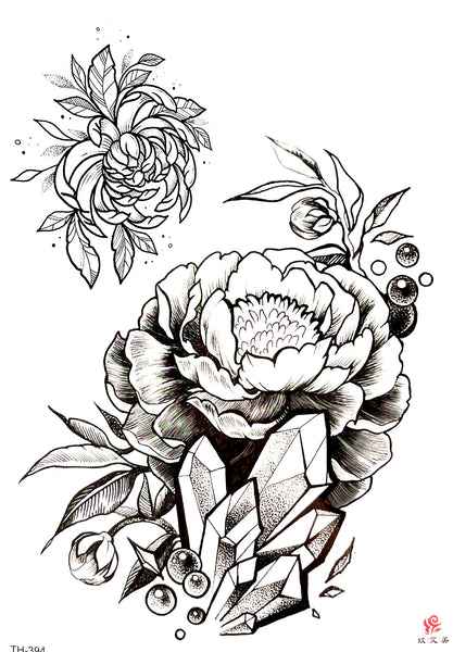 Роза с кристаллами