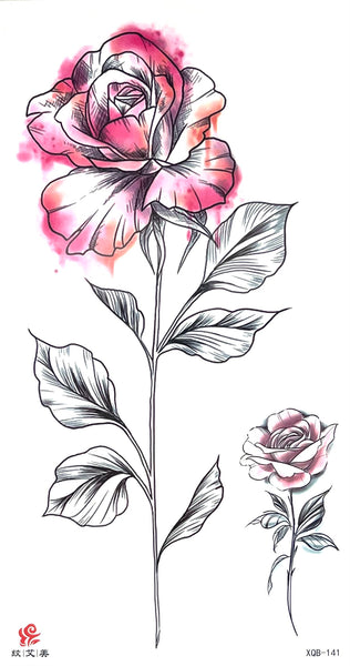 Роза в акварели