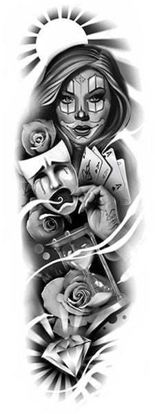 Рукав девушка с маской, карты