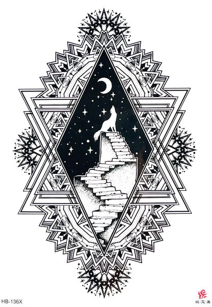 Волк, абстракция