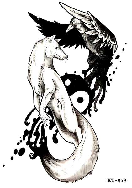 Лиса, ворона