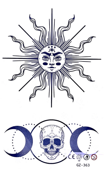 Солнце, луна, череп
