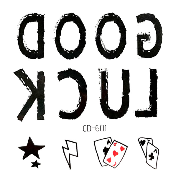 Надпись «good luck»