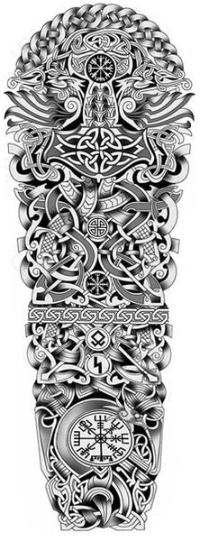 Рукав узоры, руны